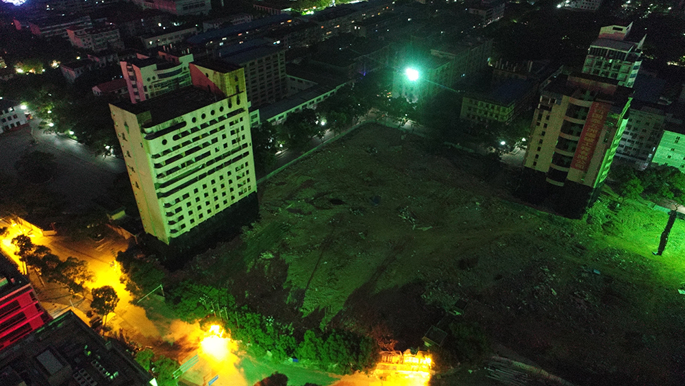 南昌市原建設(shè)大廈與政報(bào)大樓爆破前現(xiàn)場(chǎng)